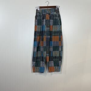 URBAN OUTFITTERS BDG PATCHWORK Size S CORDUROY CROPPED Jogger PANTS